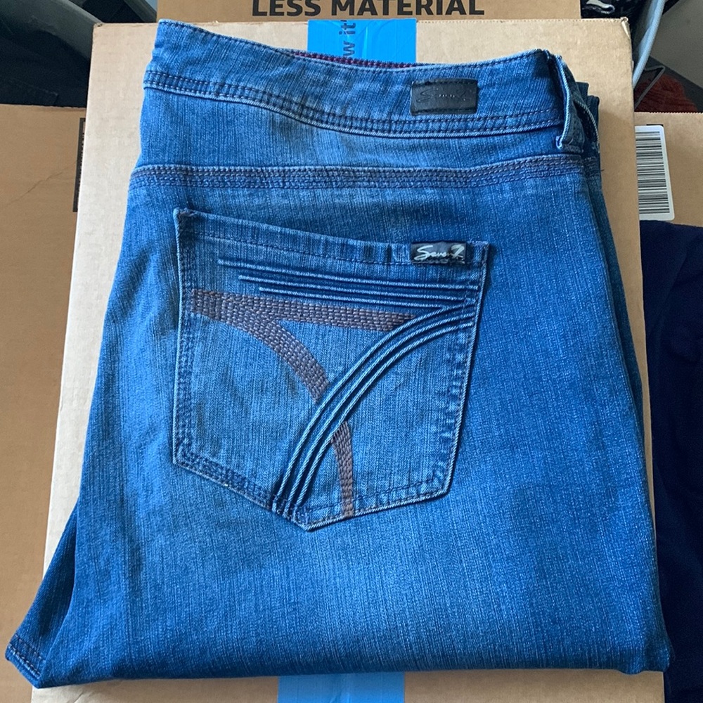 Seven Medium Wash Skinny Jeans